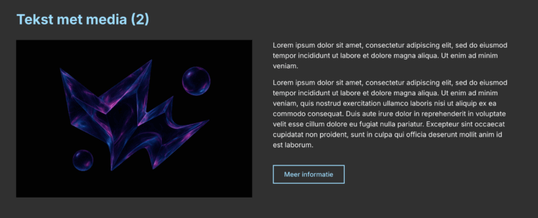 Tekst en media component 2