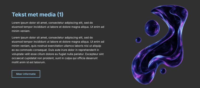 Tekst en media component 1